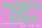 Happily Ever After Medieval Font, a Handwritten Font by Eryn Rose Design (Thumbnail 2 of 18)
