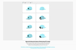 Snapback FullCap Mockup