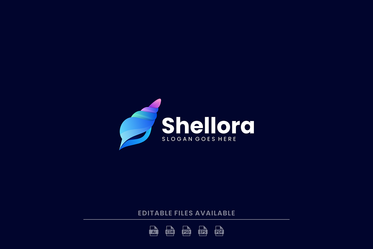 Gradient Modern Seashell Logo Design, a Branding & Logo Template by Artnivora.Std