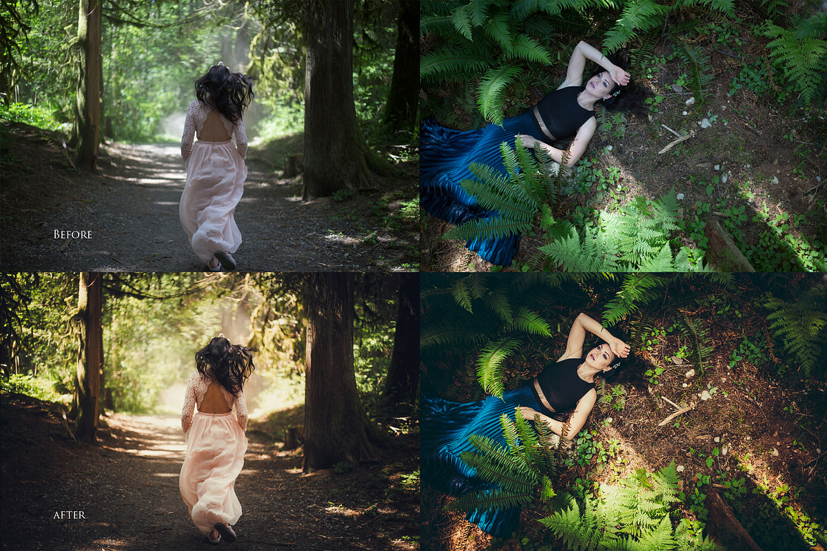 Magical Woods 10 Lightroom presets, an Action Add-On by Graphics, Presets, Photos (Photo 3 of 9)