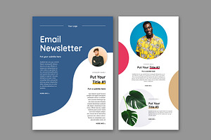Colorful Email Newsletter Layout, an Email Template by tomsarraipodesign