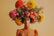74 Bouquets on the heads, a Beauty & Fashion Photo by Handmadefont (Thumbnail 14 of 15)