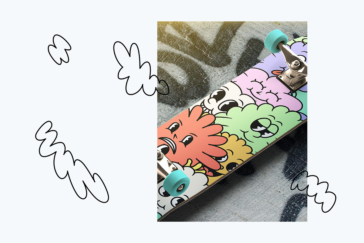 Cloudy Cartoon Characters, an Illustration by The Isian (Photo 13 of 16)