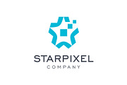 Star and Pixels Tech Symbol Logo, a Branding & Logo Template by Buqancreative (Thumbnail 1 of 4)