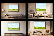Horizontal Wall Art Canva Mockups, a Merchandise Mockup by LA Design (Thumbnail 5 of 10)