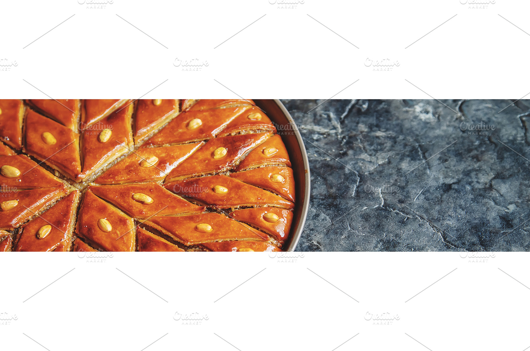 Oriental sweet baklava with nuts, a Food & Drink Photo by yanadjana