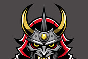 Fierce Japanese Oni mask, a Person Illustration by SouravDesign (Thumbnail 2 of 3)