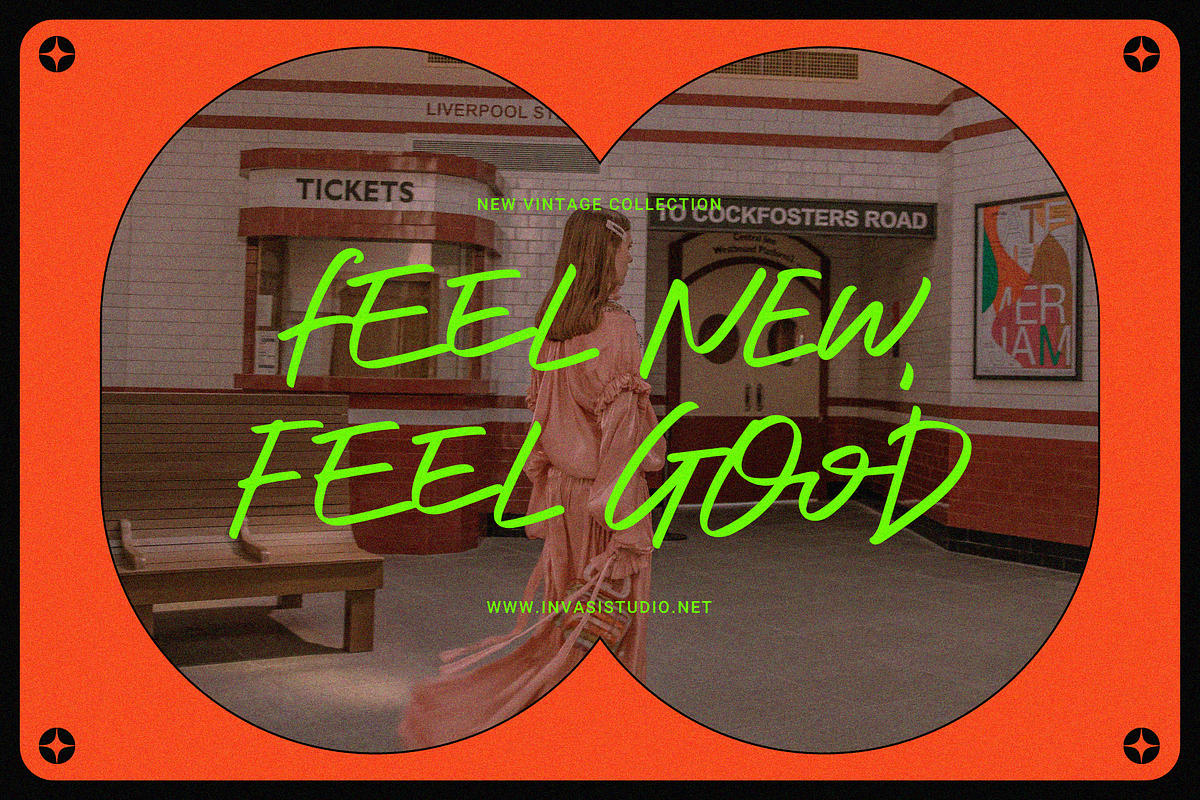Feeltrovert - Display Font, a Script Font by Invasi Studio (Photo 5 of 11)