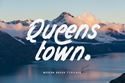 Queenstown - Modern Brush Typeface, a Handwritten Font by overlaytemplates (Thumbnail 1 of 5)