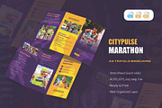 City Marathon - Trifold Brochure, a Brochure Template by AQR Studio (Thumbnail 1 of 2)