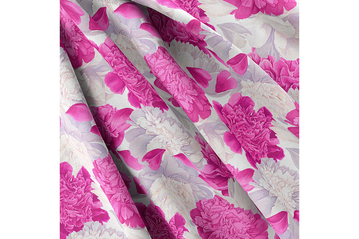 White & Pink Realistic Peonies Set, an Illustration by MarynaPetrovska (Photo 12 of 23)