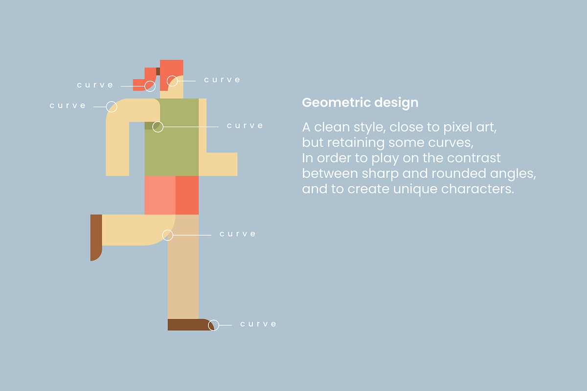 Geometric Life - Park Activities, a Person Illustration by Léo Alexandre (Photo 3 of 17)