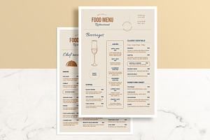 Restaurant Food Menu Flyer