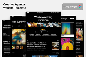 Creative Agency Figma Template, an UI Kit Template by Rozepaars Design