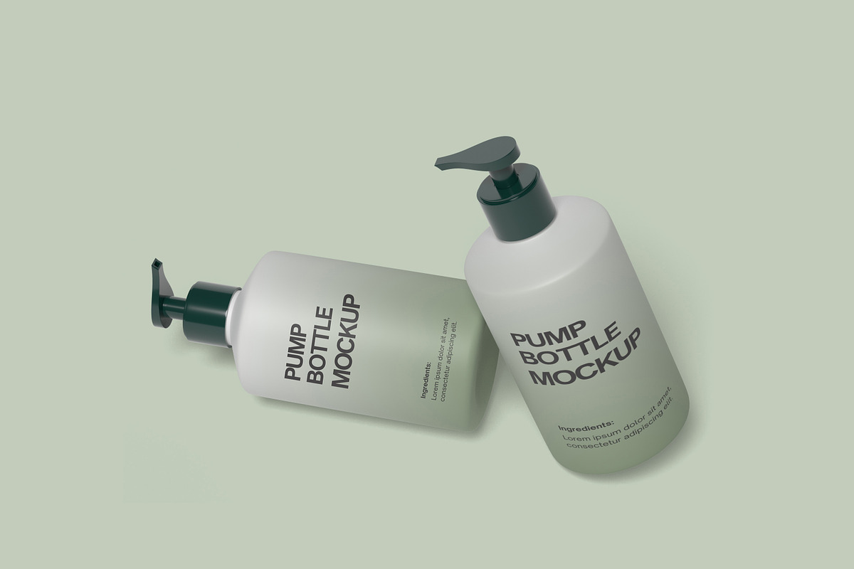 Pump Bottle Mockup, a Packaging Mockup by ulfatunnazira (Photo 6 of 6)