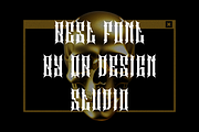 Necojah - Hardcore Gothic Font, a Blackletter Font by QR Design Studio (Thumbnail 3 of 6)