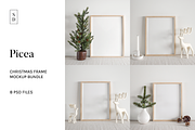 Christmas Frame Mockup Bundle, a Household Mockup by Saguaro Digital (Thumbnail 1 of 8)