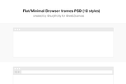 Flat Browser frames PSD Collection, a Templates & Theme by Surjith SM (Thumbnail 2 of 2)