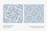 blue floral seamless pattern, a Pattern Graphic by Pink Studio Art (Thumbnail 3 of 4)