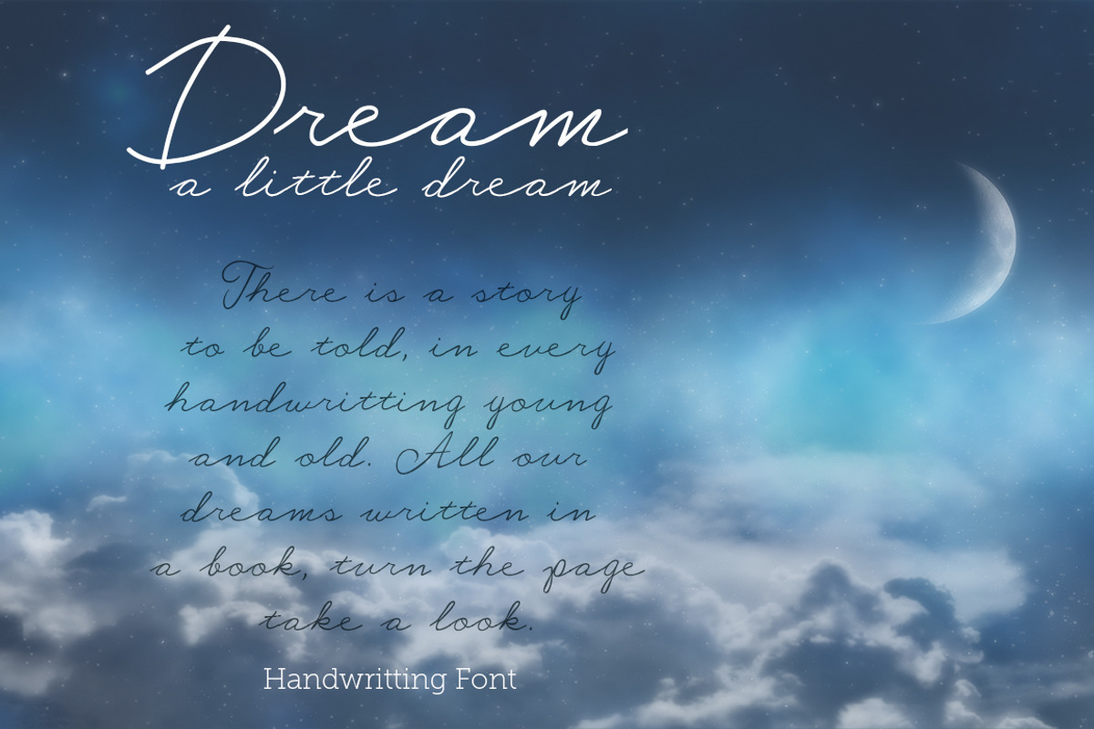 Dream A Little Dream - Font
