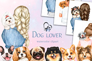 Dog breeds. Clipart for dog lovers., an Illustration by SavinV (Thumbnail 1 of 6)