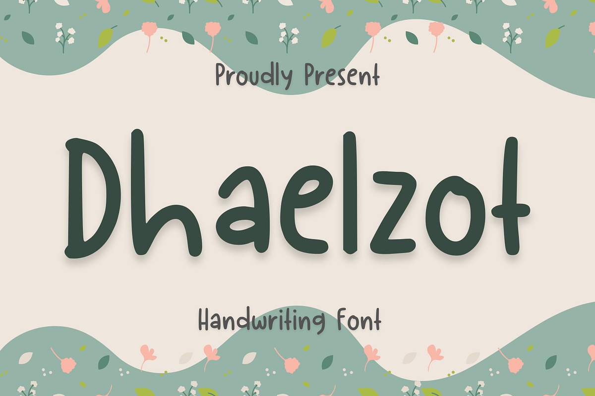 Dhaelzot Handwriting Font, a Handwritten Font by Aisyah (Photo 1 of 3)