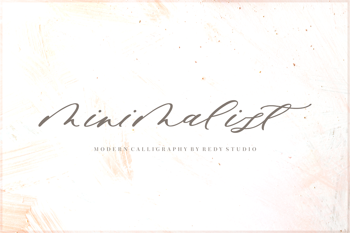 Minimalist – Modern Calligraphy, a Script Font by RedyStudio (Photo 11 of 11)