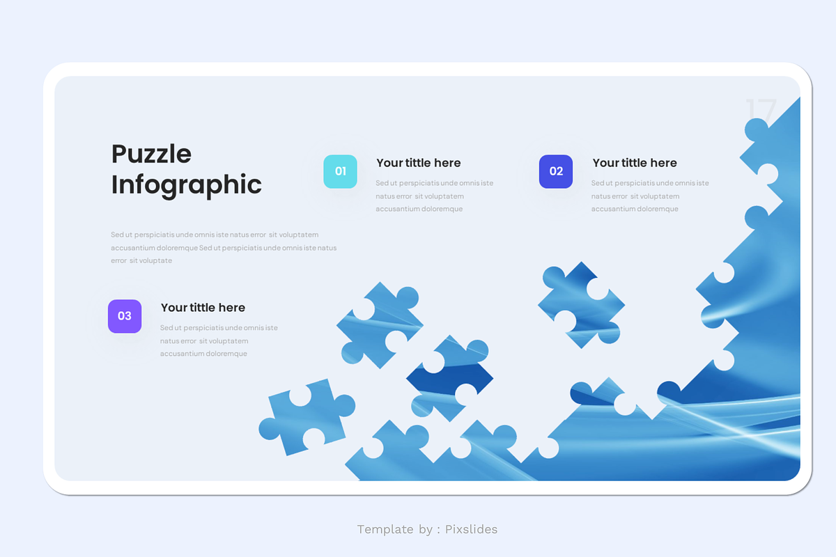 Puzzle Infographic PowerPoint, a Presentation Template by Pixslides (Photo 4 of 4)