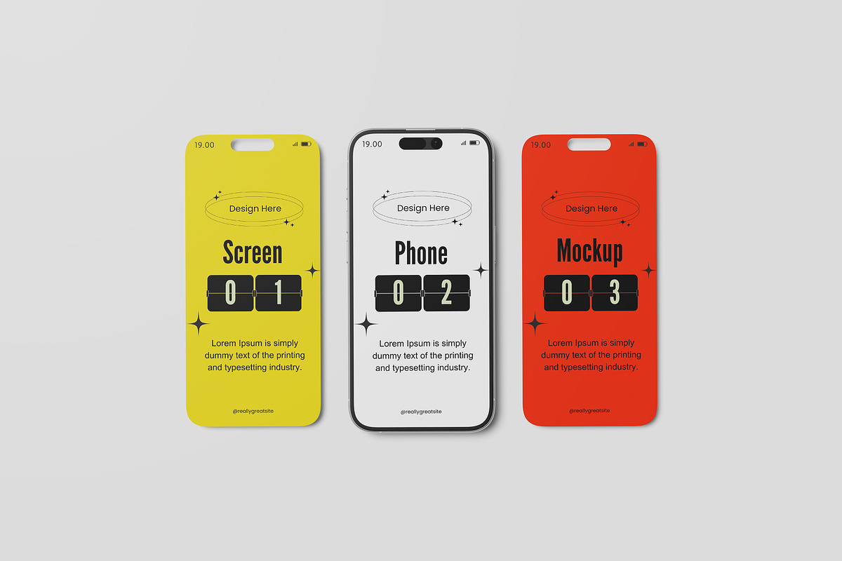 Phone Screen Mockup, an iPhone Mockup by Difa Design (Photo 3 of 5)
