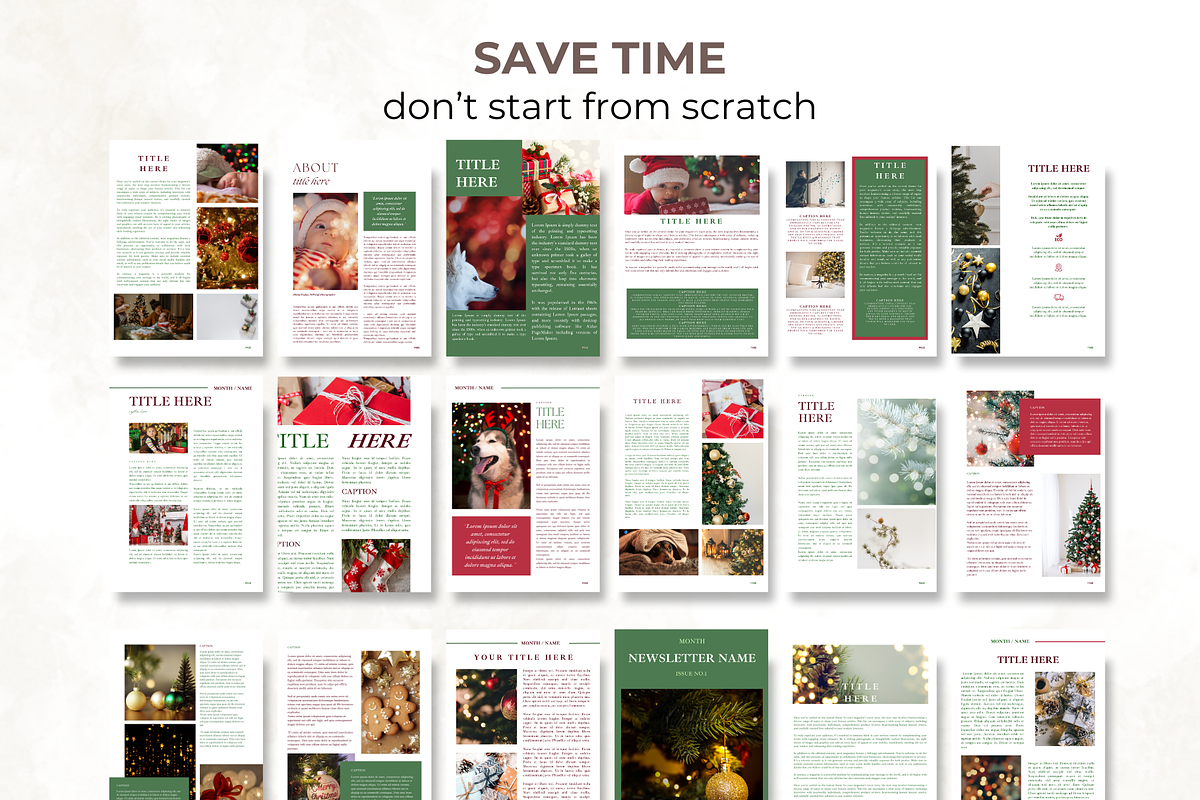 Christmas Newsletter Canva Template, an Email Template by Digital By Nikoleta (Photo 8 of 10)