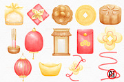 Happy Mid Autumn festival watercolor, a Seasonal Illustration by Vavavan Artwork (Thumbnail 2 of 6)
