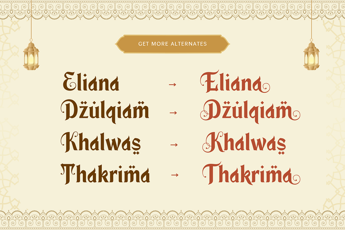 Kultum Ramadhan - Arabic Fauxlang, a Serif Font by Sronstudio (Photo 11 of 13)