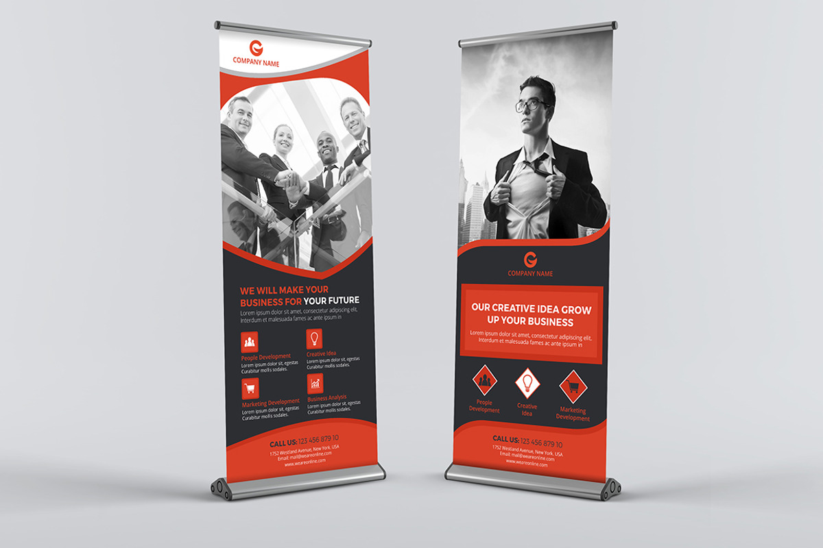 Business Roll-up Banners Bundle, a Flyer Template by design_pick (Photo 6 of 10)