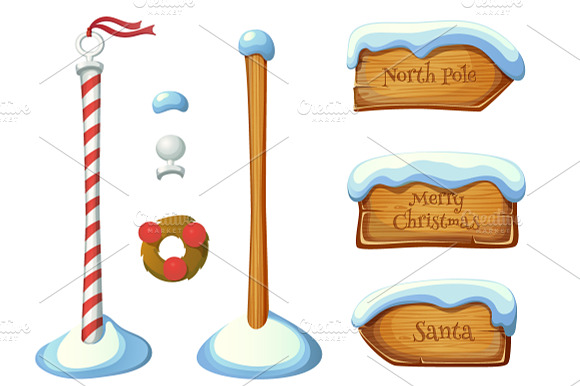 Christmas Signposts Set