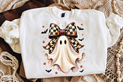 Halloween Bow Ghost Png,Checkerboard, an Object Illustration by Libby Wishes (Thumbnail 1 of 3)