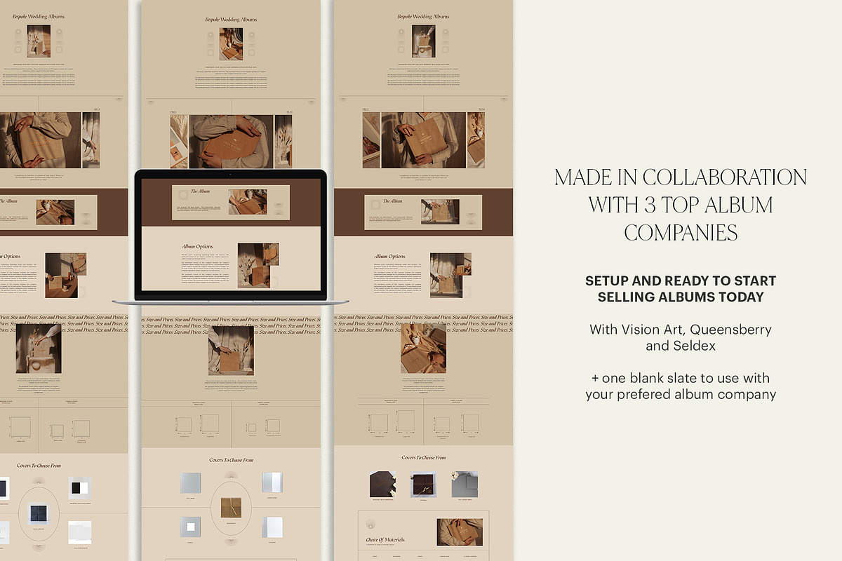 Earthy | Album Guide Webpage, a Marketing Template by Studio Leelou (Photo 3 of 10)
