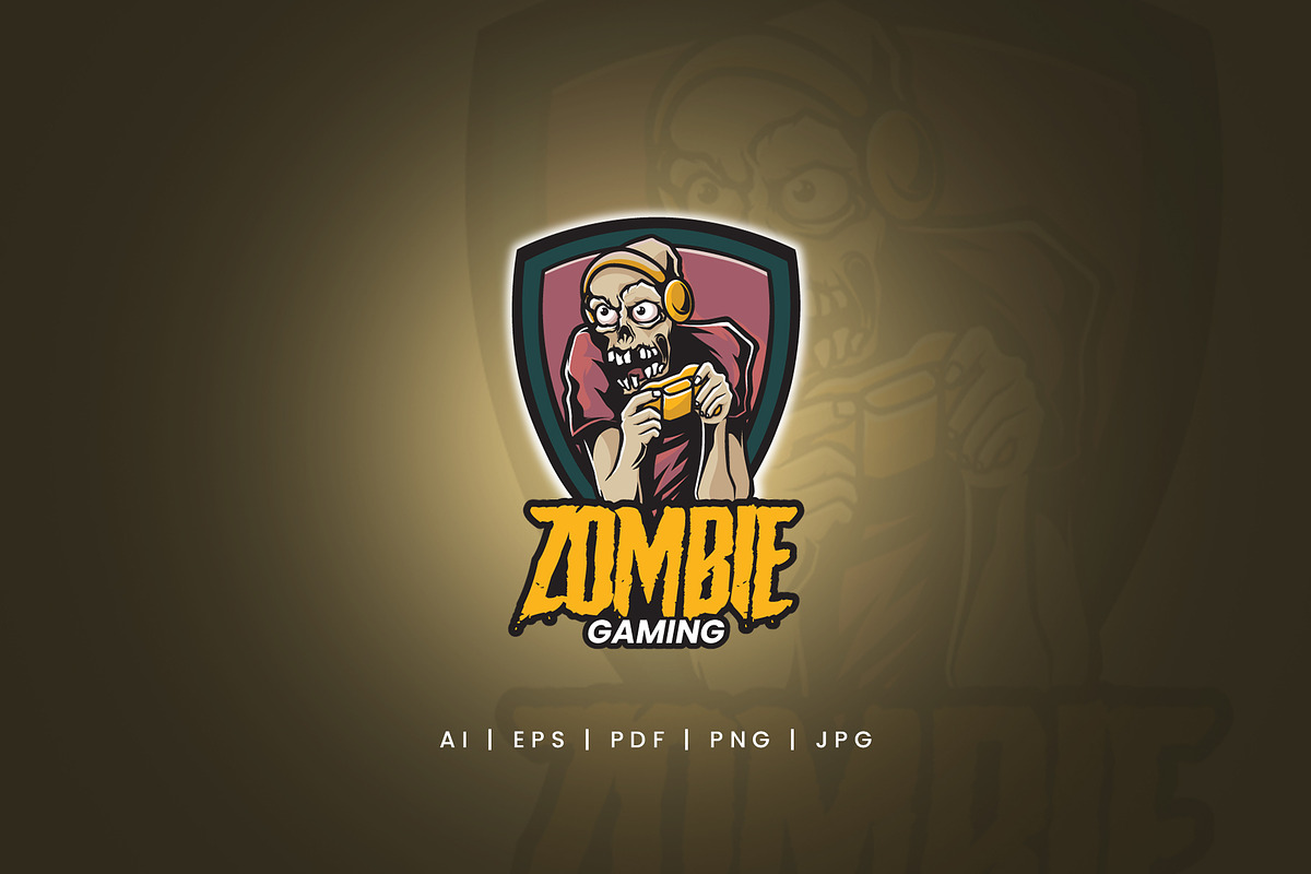 Zombie Gaming Logo, a Branding & Logo Template by Thirtypath Studio