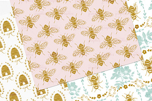 Bees & Blooms - Honeybees And Roses