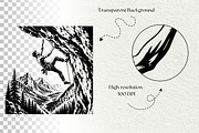 Rock Climbing Adventure Graphics, a Sport Illustration by DENIDigitalArtSudio (Thumbnail 9 of 9)
