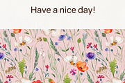 Watercolor Wildflowers Pattern, a Pattern Graphic by TanyaOak (Thumbnail 7 of 7)