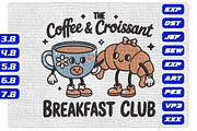 Coffee & Croissant Breakfast Club, an Illustration by Purpose Ekbal (Thumbnail 1 of 3)