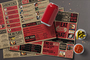 Rustic Cardboard Menu, a Flyer Template by BlueRobinStudio (Thumbnail 3 of 5)