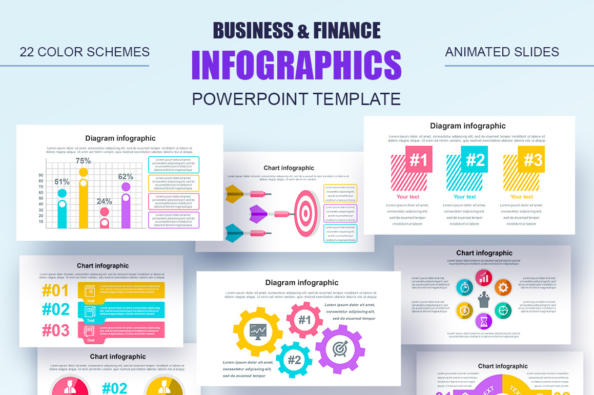 Infographics Powerpoint Animated | Presentation Templates ~ Creative Market