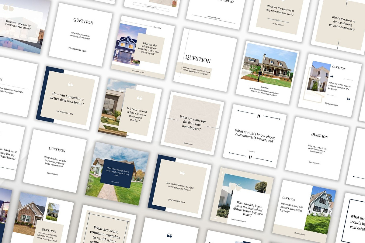450 Real Estate Question Canva, a Social Media Template by Studioxhq (Photo 5 of 6)