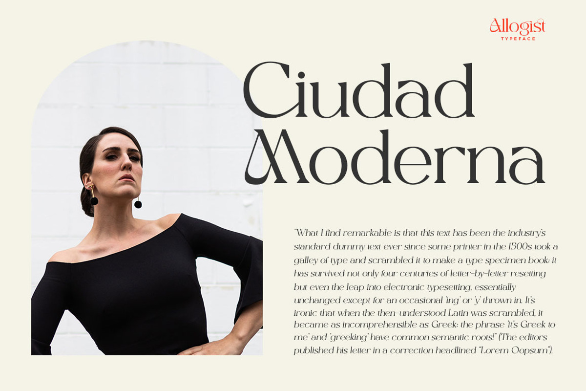 Allogist - Modern Typeface, a Serif Font by Dora Typefoundry (Photo 2 of 15)