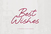 Best Wishes, a Script Font by khurasan (Thumbnail 1 of 6)