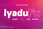 Iyadufx - Sans Display Font, a Sans Serif Font by Differentialtype (Thumbnail 1 of 10)