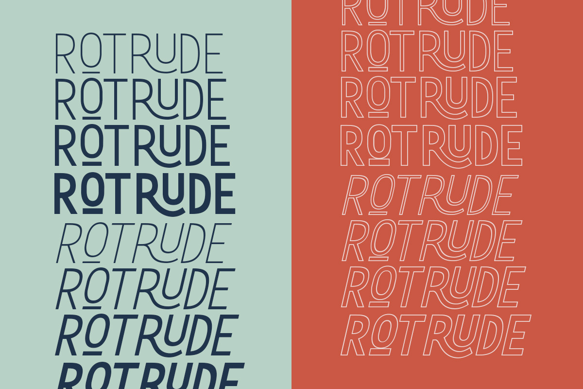Rotrude Sans (16 FONTS) - 40% OFF preview 2