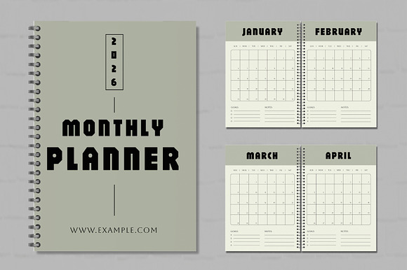 Editable Creative Monthly Planner preview 8