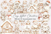 Cozy White Christmas Clipart, an Illustration by Designworld (Thumbnail 1 of 5)